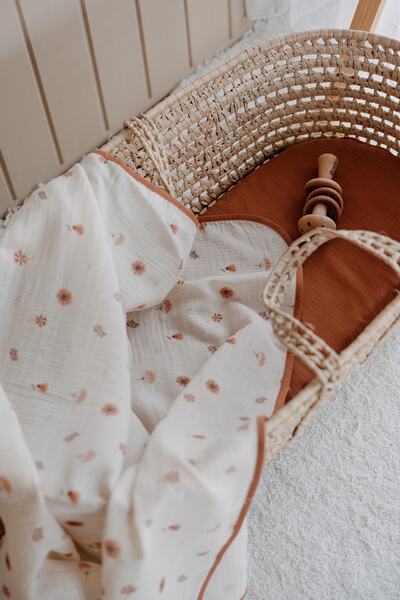 TBA COLLECTION بطانية موسلين| بوهو الأزهار