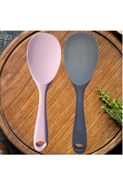 CEPHOME 2-Piece Fireproof Non-Stick Silicone Wide Mouth Spoon
