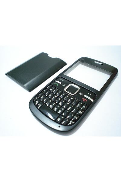 Nostaljik Nokia C3 Cover and Keypad, Zero, Black