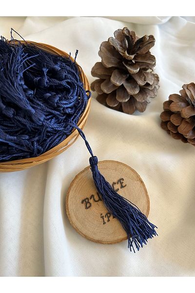 Bukle İplik 13 cm Dark Blue Tassel (100 Pieces)