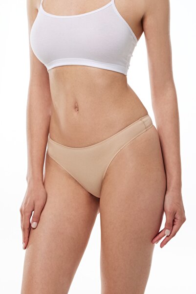 Malabadi Black and White Women's Thong - 6-Piece Modal String Pack 186