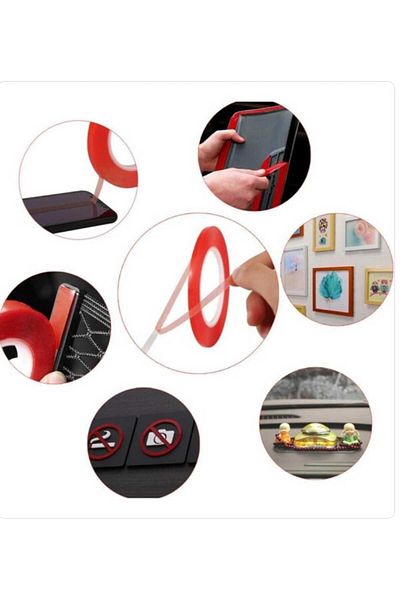 ÇEÇEN HOME Double Sided Silicone Tape - 2 Pcs, 18mm, 2 Yrd