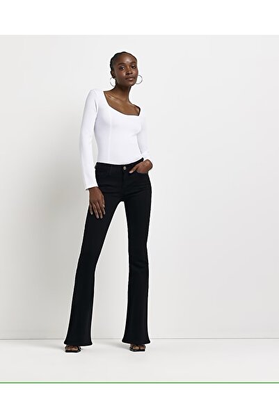 DRC trend Rayne ženske Visok struk široke nogavice Denim traper pantalone