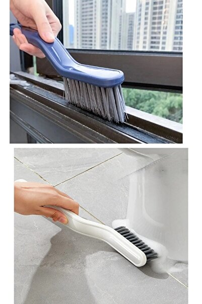 AYACO فرشاة تنظيف الحمام مع ملاقط - مع جهاز إزالة، لتنظيف النوافذ والزوايا