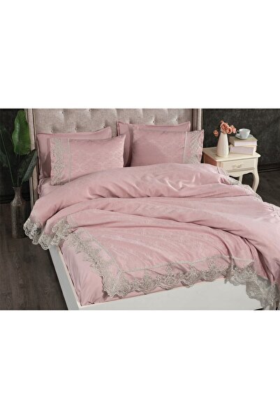 ALACA HOME COLLECTİON مجموعة أغطية لحاف مزدوجة من جبر سوفت أنطاليا مكونة من 6 قطع