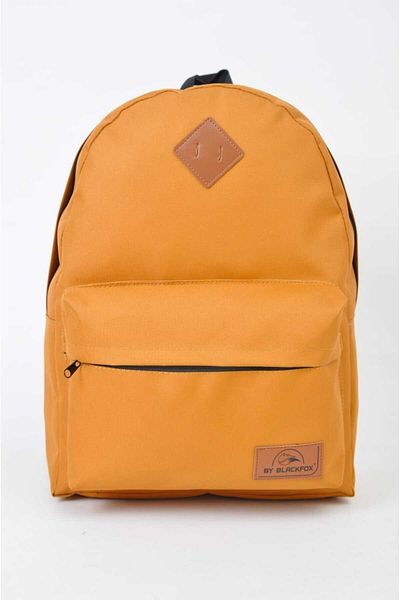 Sellini Bläck Waterproof Imperteks Fabric Unisex Mustard Yellow Backpack and School Bag
