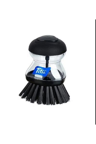 Titiz Plastik Dish Brush with Meticulous Detergent Chamber