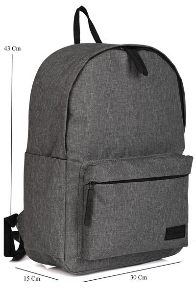 DERİEND Bagslab 1001 Сірий 15-дюймовий рюкзак з відділенням для ноутбука, унісекс