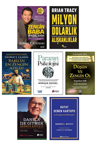 Alfa Yayınları Paranın Psikolojisi Morgan Housel Milyon Dolarlık Alışkanlıklar Babil'in En Zengin Adamı George Clas