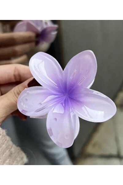 ÇELİKONLİNE Agrafă de damă din acril strălucitor - Cataramă cu model flori de...