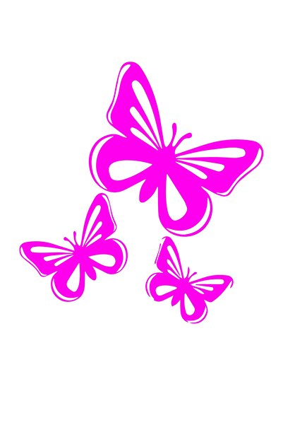 MegaSticker ملصق فراشة مرآة الرؤية الخلفية وغطاء الخزان 15x14 سم