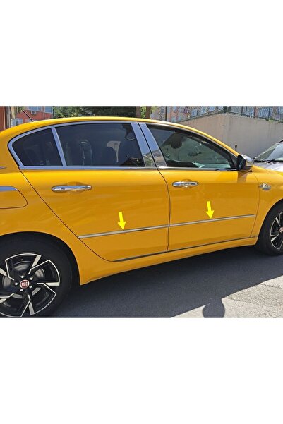 Titiz Krom Aksesuar Fiat Egea Krom Üst Yan Kapı Çıtası Aksesuarı 4 Parça P. Ç...