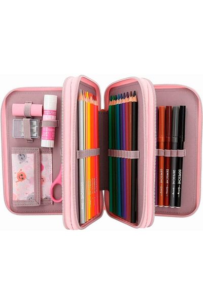 Top Model Happy Together Three Compartment Pencil Case 411741