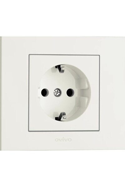 OVİVO Ovivo Grano - Cadru priză alb împământat