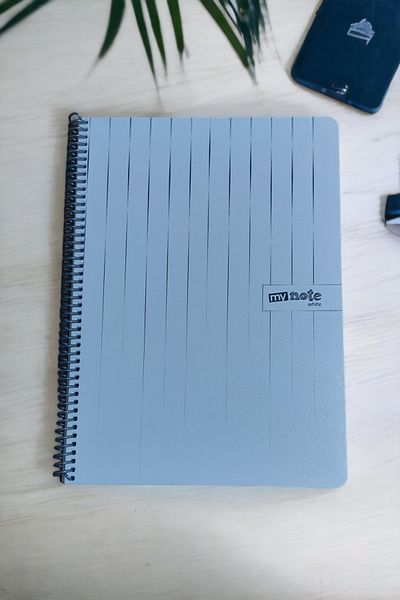 SEYFİKİRTASİYE A4 WHITE COVER STRIPED NOTEBOOK 80 LEAVES WIRE PLASTIC COVER
