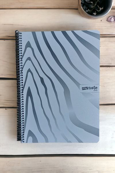 SEYFİKİRTASİYE A4 white cover checkered notebook 80 sheets wire plastic cover