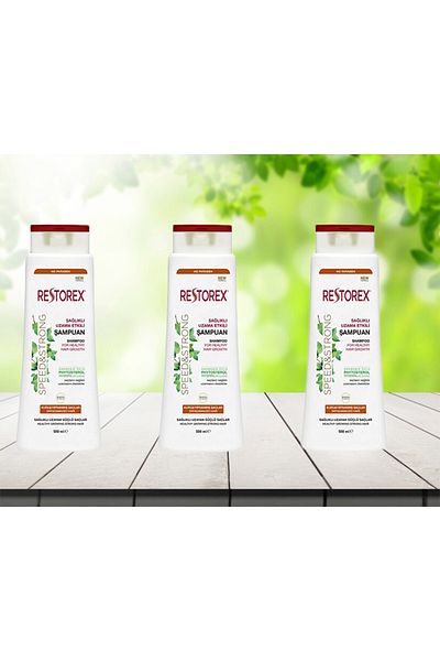 Restorex 500 Ml * 3 Pieces Shampoo for Dry and Damaged Hair