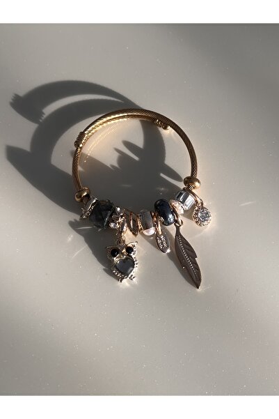 Luna Shine الصلب البومة سحر سوار