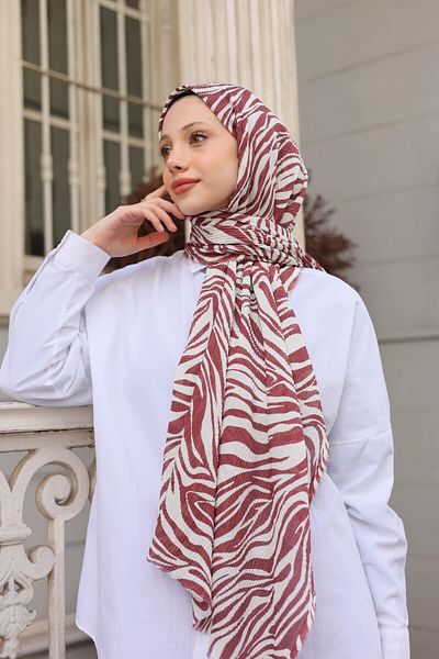 shalby Jungle Wrap Shawl Marsala