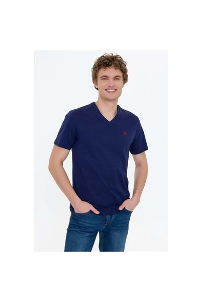 U.S. Polo Assn. US POLO1350595 V-NECK BASIC T-SHIRT - US POLO - ST04441-DARK BLUE-XL