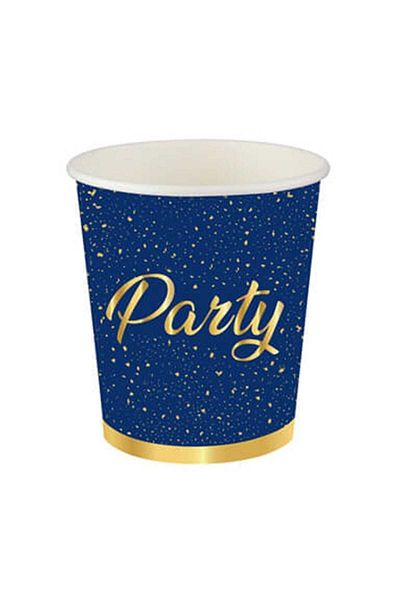 Roll-Up Party Time Navy Blue Original Licensed Plate-Cup-Napkin