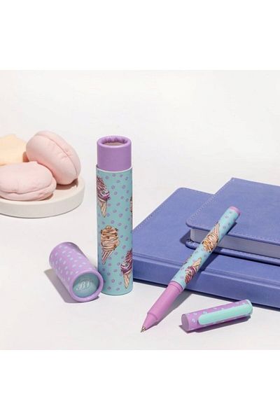 Bruno Visconti Dream Write" Ballpoint pen -Blue- 0.7 mm with Cylinder box(candy cone - 3 types)