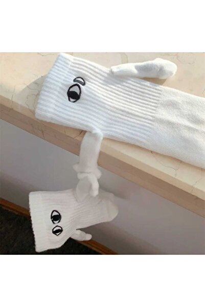 MOJE MORE El Ele Tutuşan Çorap Mıknatıslı Unisex Yeni Moda Pamuk Sevgili Çorabı