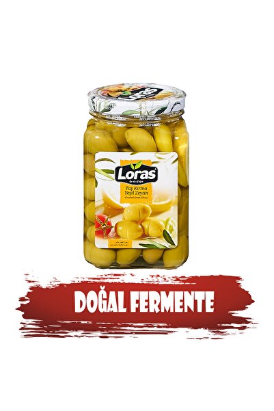 loras zeytin Loras Kırma Kalamata Yeşil Cam 900 Gr (70 - 90)