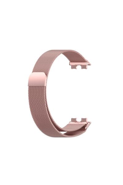 Ekoodukkan Huawei Band 8 Akıllı Saat Uyumlu Hasır Mıknatıslı Metal Kordon Kayış