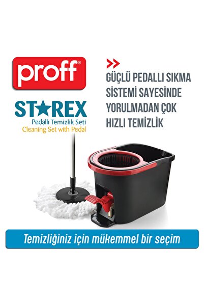 Proff Starex Pedallı Ve Mikrofiber Moplu Temizlik Seti