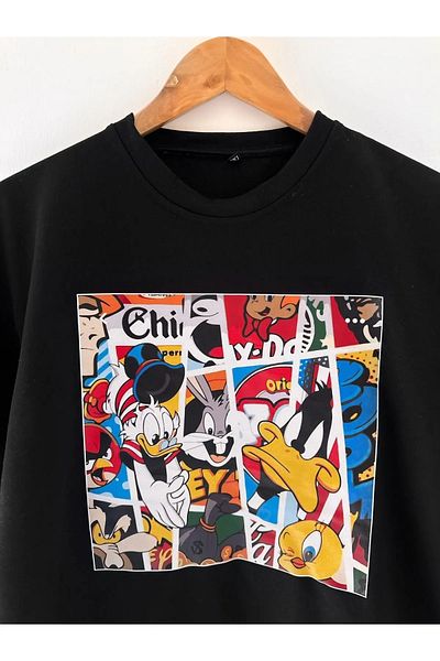 WEARTEX SVART WEAR Men's Oversize Printed Cotton Crew Neck Short Sleeve T-shirt