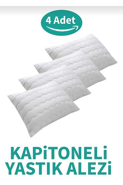 AYHOME 50x70 cm White Cotton Pillow - With Hood and Zipper