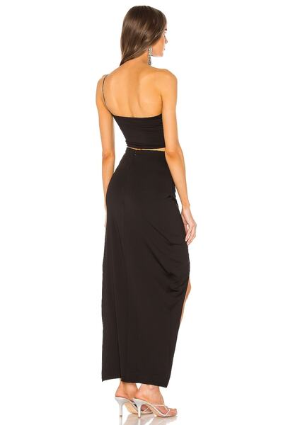 By Kul Design Чорний джерсовий кроп-топ на бретельках - Жіночий