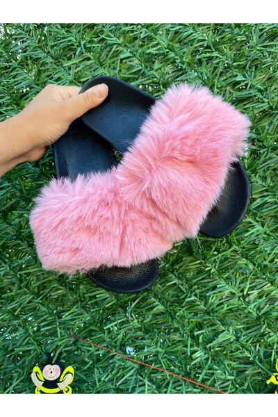 adasushoes Pembe Peluş Terlik Çocuk