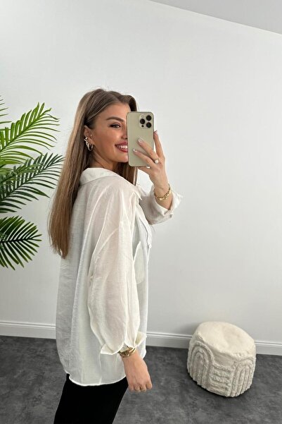 ZF BUTİK Luxury Quality Basic Casual Shirt White