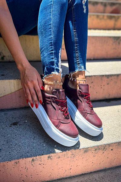 Chekich Pantofi de damă BT CH187 Burgundy