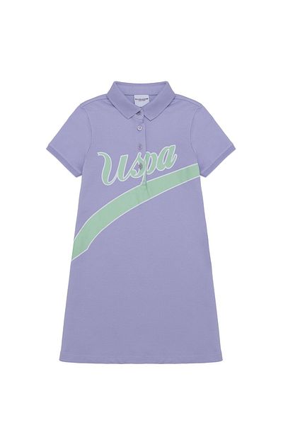 U.S. Polo Assn. Rochie US Polo AssnPrinted roz pentru fete până la genunchi NURLIN VR034