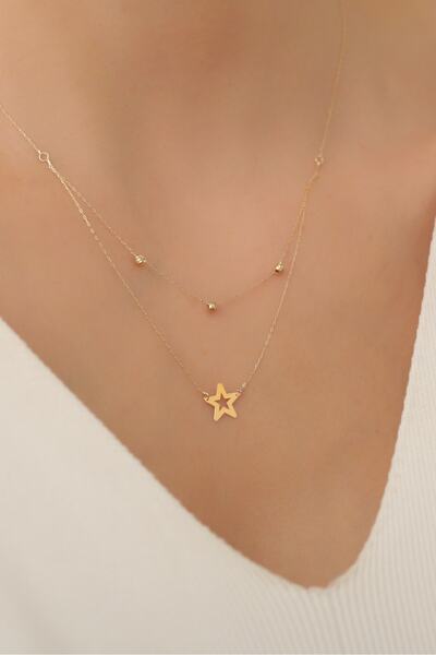 Gianfranco 14 Ayar Yıldız Kolye