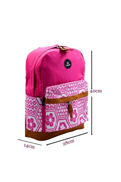 Sentor SN-2020 School Backpack with Laptop Compartment 2 Compartments Pink