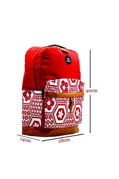 Sentor SN-2020 School Backpack with Laptop Compartment 2 Compartments Red