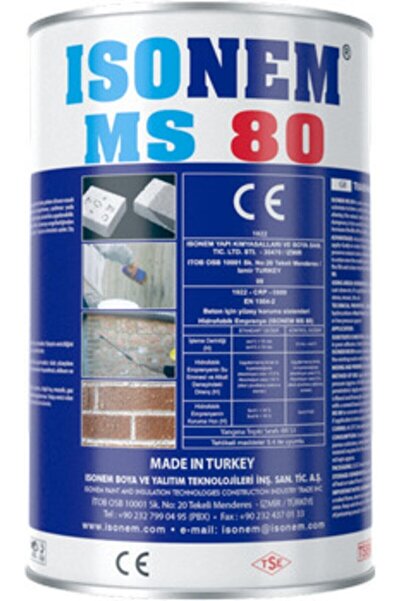 Isonem Ms 80 - Doğal Görüntüyü Bozmayan Dış Cephe Şeffaf Su Yalıtımı - 3,5 Lt