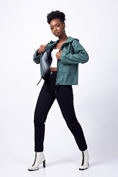 DRC trend Nora Γυναικείο Boyfrend Colorfast Μαύρο Ψηλόμεσο Lycra Mom Jeans Τζ...