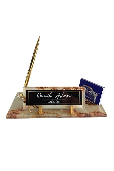 Suba Kristal Kişiye Özel Premium Yüksek Kalite Uv Baskılı Kristal Masa İsimliği