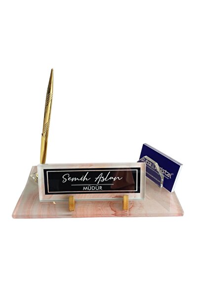 Suba Kristal Kişiye Özel Premium Yüksek Kalite Uv Baskılı Kristal Masa İsimliği