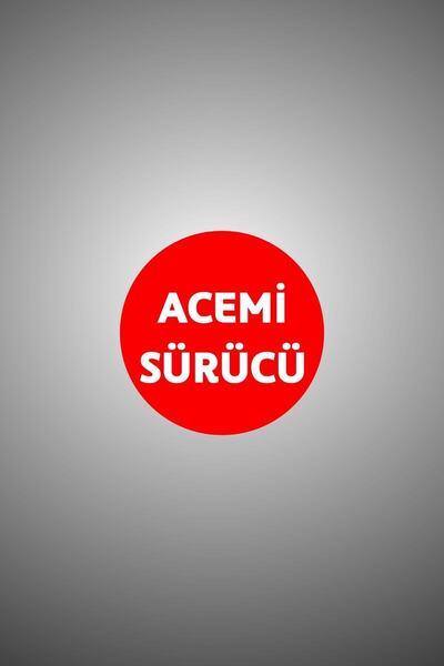 AVERY Acemi Sürücü Yazılı Sticker Oto Sticker 15x15 Cm