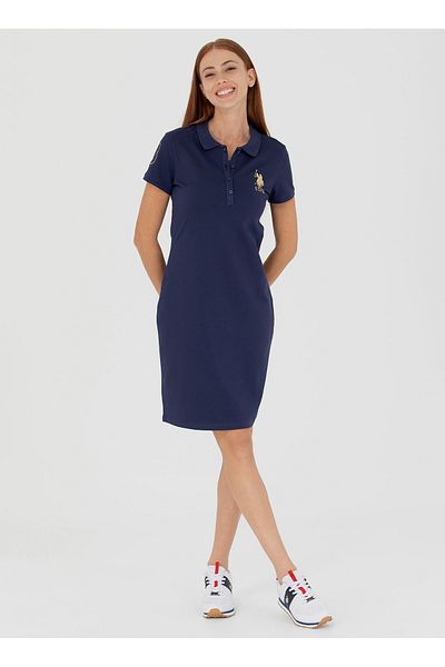 U.S. Polo Assn. U.S. Polo Assn. Rochie de damă cu croială dreaptă bleumarin - MTS02223-075