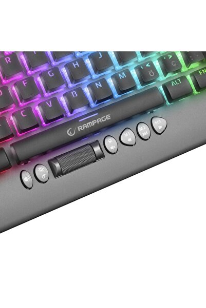 Rampage Backlight Kristal Blue Switch Mekanik Klavye Gaming Klavye Oyuncu Klavyesi