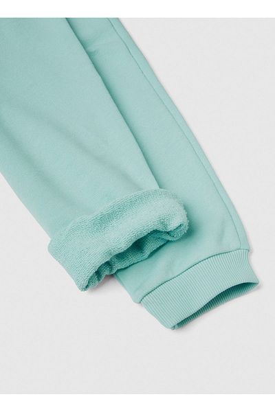 Benetton Straight Leg Green Girl's Sweatpants 3J68CF02H