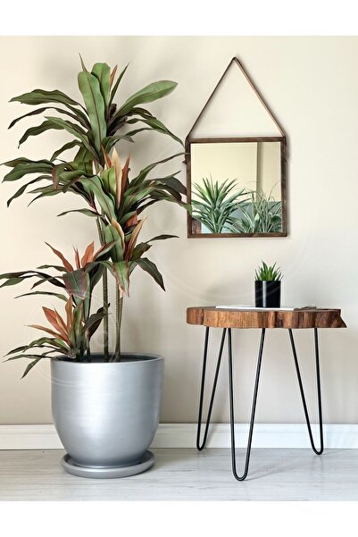 odka 20litre Klasik Saksı Tabaklı 30cmx30cm Gümüş