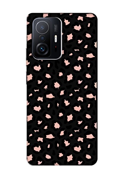 frondcase حافظة هاتف لهاتف Xiaomi Mi 11T بنمط الفهد باللون الأسود